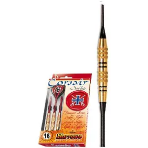 Harrows - Jeu de 3 Fléchettes - Embout Nylon - Corsaire Noire - 16 GK2Vendu parfnac