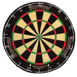 Comparateur de prix : Harrows Matchplay Cible de fléchettes Bristle Noir/rouge/blanc/vert