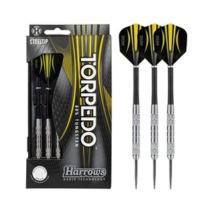Comparateur de prix : Harrows Torpedo Fléchettes en tungstène Pointe en acier Argent 22g