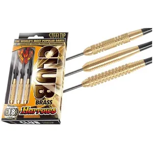 Comparateur de prix : Set de 3 fléchettes Club Brass Harrows 22g Steeltip