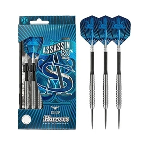 Comparateur de prix : Harrows Assassin Fléchettes Noir/Argent/Bleu 23 g