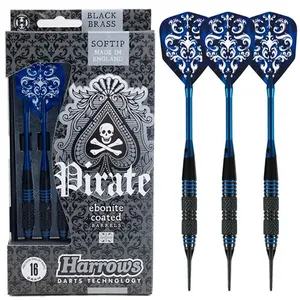 Non communiqué Fléchettes Harrows Pirate pointe nylon Bleu foncé 16GK pas cher