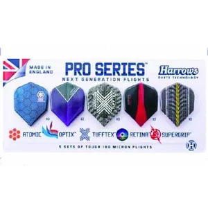 Comparateur de prix : HARROWS lot de 15 ailettes de fléchettes Pro Series 100 microns