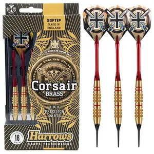 Non communiqué Fléchettes Harrows Corsair pointe nylon Rouge 18gr pas cher