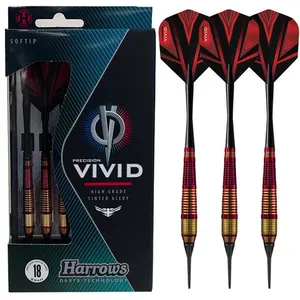 Non communiqué Fléchettes Harrows Vivid 18GR pointe nylon Rouge pas cher