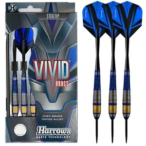 Comparateur de prix : Fléchettes harrows vivid 23gr bleu pointe acier