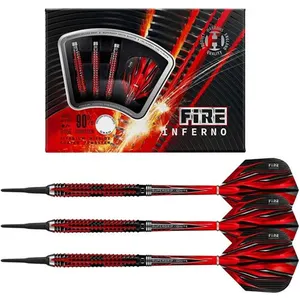 Comparateur de prix : HARROWS Fléchettes Fire Inferno 90 soft 18g