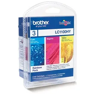 Brother LC-1100 Pack 3 Cartouches Couleur LC1100RBWBP (Saturne) pas cher