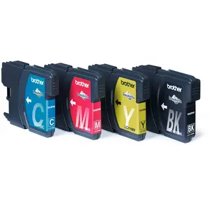 Comparateur de prix : Brother LC-1100HYVALBP Pack 4 Cartouches Noire et couleurs (Saturne)