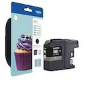 Brother LC123BKBP2 | Pack blister de 2 Cartouches noire originales | 600 pages pas cher