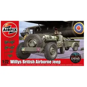 Comparateur de prix : Willys Jeep, Trailer & 6pdr Gun - 1:72e - Airfix