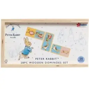 Jeux de société dominos Rainbow Designs Peter Rabbit 5x17x9,6 cm pas cher