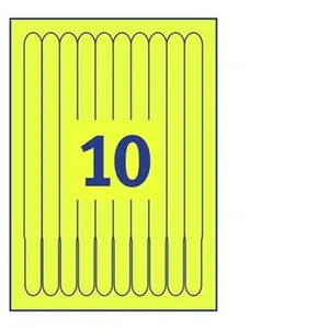 Comparateur de prix : Avery - Polyéthylène (PE) - jaune - 18 x 265 mm - 160 g/m² - 50 unités...