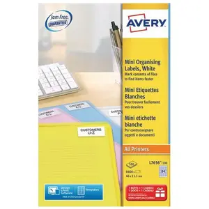 Comparateur de prix : Avery Mini Ãtiquettes Blanc 46 X 111 Mm