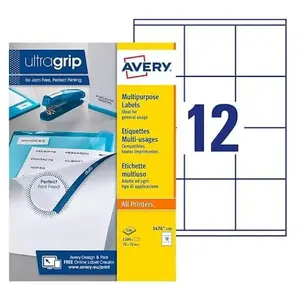 Comparateur de prix : Etiquette adresse jet d'encre et laser 70 x 70 mm Avery 3476-100 blanche - Boîte de 1200