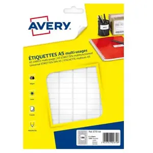 Comparateur de prix : Avery Boite de 2304 Etiquettes multi usages 8 x 20 mm Blanc