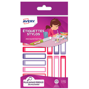 Comparateur de prix : Bloc de 30 étiquettes pour stylo Avery Rose et Rouge