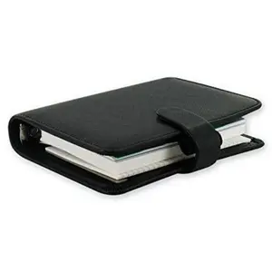 Filofax Saffiano Agenda de poche Noir pas cher