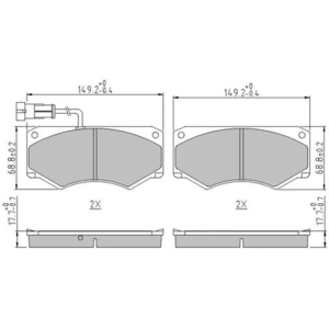 FERODO Plaquettes de frein X4 pour IVECO: Daily (Ref: FVR1351) pas cher
