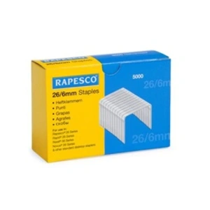 Comparateur de prix : Rapesco S11662Z3 Agrafes Galvanisées 26/6mm (No.56), Lot de 5000