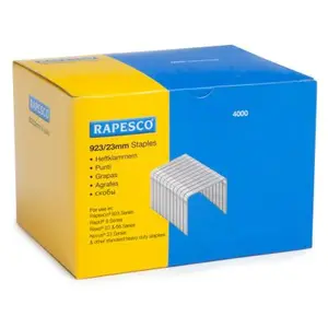 Comparateur de prix : Rapesco Lot de 4 Boites de 1000 Agrafes Galvanisées 923/23mm type 23
