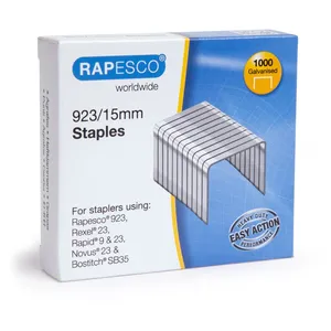 Comparateur de prix : Rapesco Boite de 1000 Agrafes Galvanisées 923/15mm type 23
