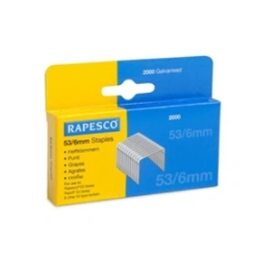 Comparateur de prix : Rapesco 0751 Agrafes Galvanisées 53/6 mm, Lot de 2000