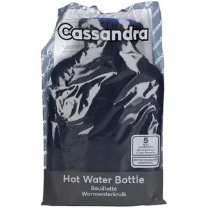 Cassandra Bouillotte Tricot Bleue Marine 1,8L pas cher