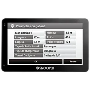 Snooper Truckmate PL2200 - Navigateur GPS - automobile 4.3" grand écran pas cher