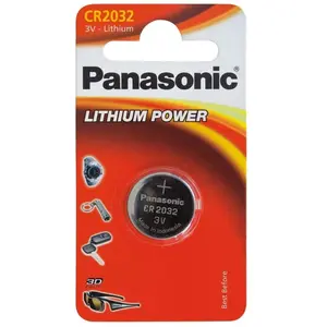 Sony Panasonic Batterie Lithium CR2032 3V Blister (1-Pack) CR-2032EL/1B