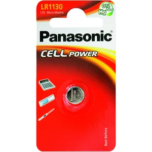Pile bouton à usage unique, lr 1130, Alcaline 1,5 v 65 mAh (LR1130L/1BP) - Panasonic pas cher