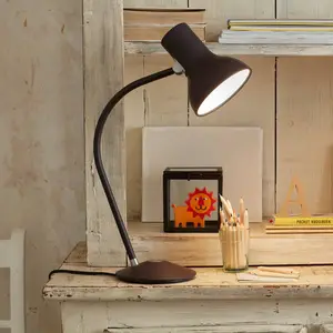 Comparateur de prix : Anglepoise Type 75 Mini lampe à poser, noir-brun