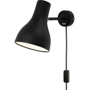 Anglepoise Type 75 applique avec fiche, noire