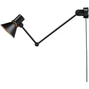 Comparateur de prix : Anglepoise Type 80 W3 applique avec prise, noire