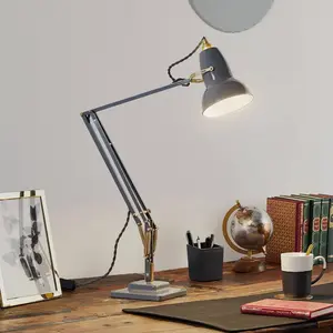Comparateur de prix : Anglepoise Original 1227 Brass lampe poser grise