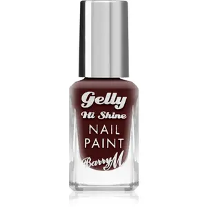 Barry M Gelly Hi Shine vernis à ongles teinte Black Cherry 10 ml pas cher