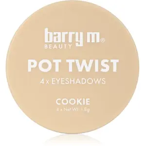 Barry M Pot Twist fard à paupières crème teinte Cookie 4x1.8 g pas cher