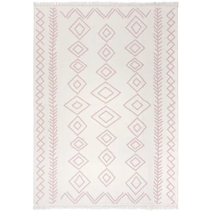 Novatrend Tapis moderne en coton recyclé beige 120x170 cm pas cher