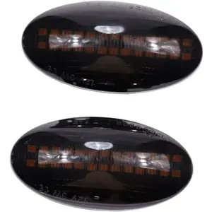 Led Clignotant Dynamique Latéral Jaune Brillant Canbus 12v Feux De Fumée De Voiture Compatible Avec Suzuki Swift Jimmy Vitara Sx4 Alto Xl7 Fiat Sedici 2005-2012 Opel Auxhall Agila Mk2 2008 (noir)Vendu parmanomano