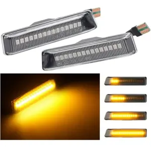 1 Paire Clignotants Latéraux De Clignotant Latéral Led, Voyants De Direction Pour B-mw E36 M3 X5 E53 (blanc)Vendu parmanomano