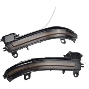 Lentille Fumée Feu Clignotant Séquentiel Dynamique Led Marqueur Latéral Rétroviseur Clignotant Pour B-mw 1 2 3 4 Series F20 F30 F31 F21 F22 F23 F32 F33 F34 X1 E84 F36 F87 (blanc-jaune)Vendu parmanomano