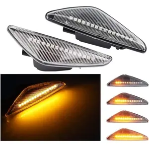 Clignotant De Voiture, Lampe De Feu De Position Latérale De Clignotant Dynamique À Led Pour B-mw X3 F25 X5 E70 X6 E71 E72 (blanc)Vendu parmanomano