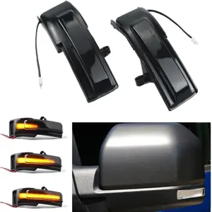 Lentille Fumée Feu Clignotant Séquentiel Dynamique Led Marqueur Latéral Rétroviseur Clignotant Pour F-ord F150 2015 2016 2017 2018 2019 2020Vendu parmanomano