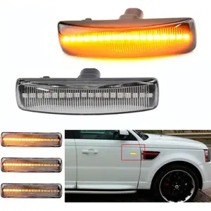 Lot De 2 Clignotants Latéraux À Led Dynamiques Pour Land Rover Range Rover Sport Discovery Lr3 Lr4 Freelander Lr2 (blanc)Vendu parmanomano