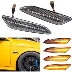 Lot De 2 Clignotants Latéraux À Led Dynamiques Pour Alfa Romeo 156 147 / Fiat Tipo/lancia Delta 3 Ypsilon (transparent)Vendu parmanomano