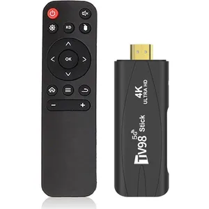 PRUMYA Stick TV 1+8G multimédia 5G WIFI HD clé TV avec télécommande, double bande Android TV Box TV98Vendu parcdiscount