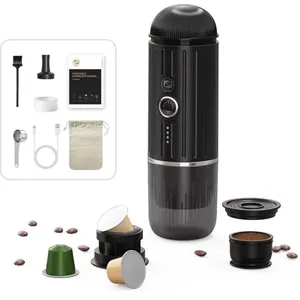 Machine à café portable - JOULLI - 240 ml - Compatible Nespresso - 19 bars - Batterie 7500 mAh pas cher