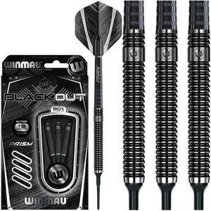 Winmau Blackout 90% Soft Tip - Fléchettes pointe Plastique pas cher