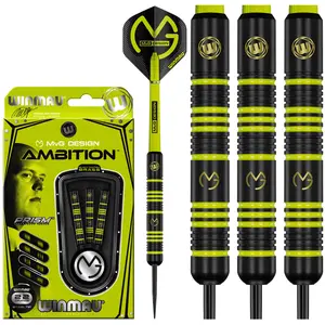 Winmau WINMAY - Michael van Gerwen MvG Ambition Black Coated Brass Dar... pas cher