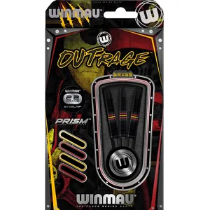 Comparateur de prix : Fléchettes Winmau Outrage en laiton à pointe d'acier